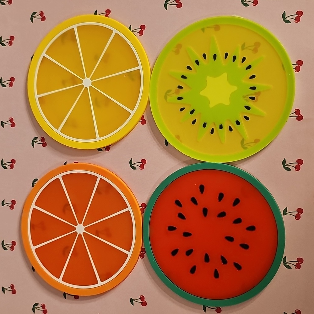 Fruit Slice Coasters Set